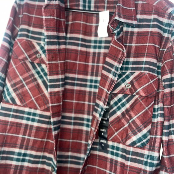 NEW Size Small Banana Republic Plaid Flannel - Picture 6 of 7